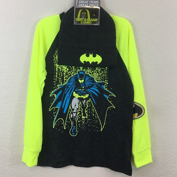 NEW Boys/' DC Comics Batman Activewear Long Sleeve Hoodie Size XS-M-L-XL